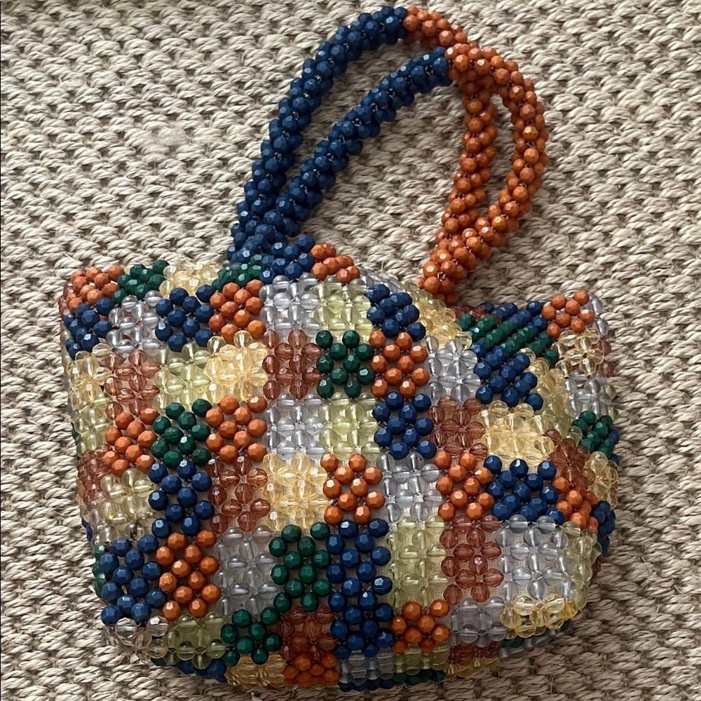Zara Multicolor Beaded Mini Bag